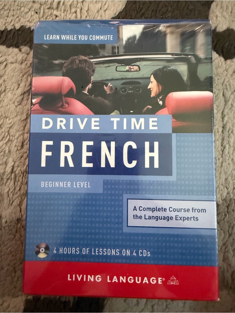 Language Drive Time French Beginner Level - Blue & Red Packaging